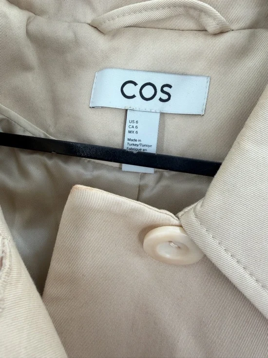Cos Cropped Utility Jacket In Beige - Picture 4 of 6